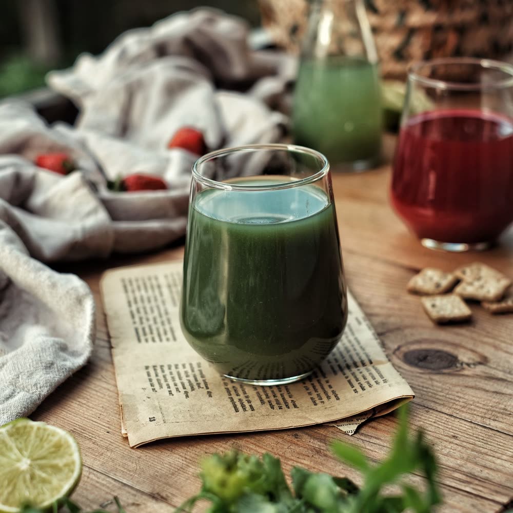 Detoxification — fresh pressed green juice