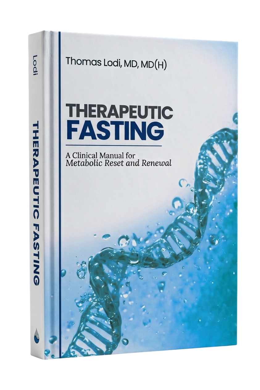 Therapeutic Fasting hardcover book mockup